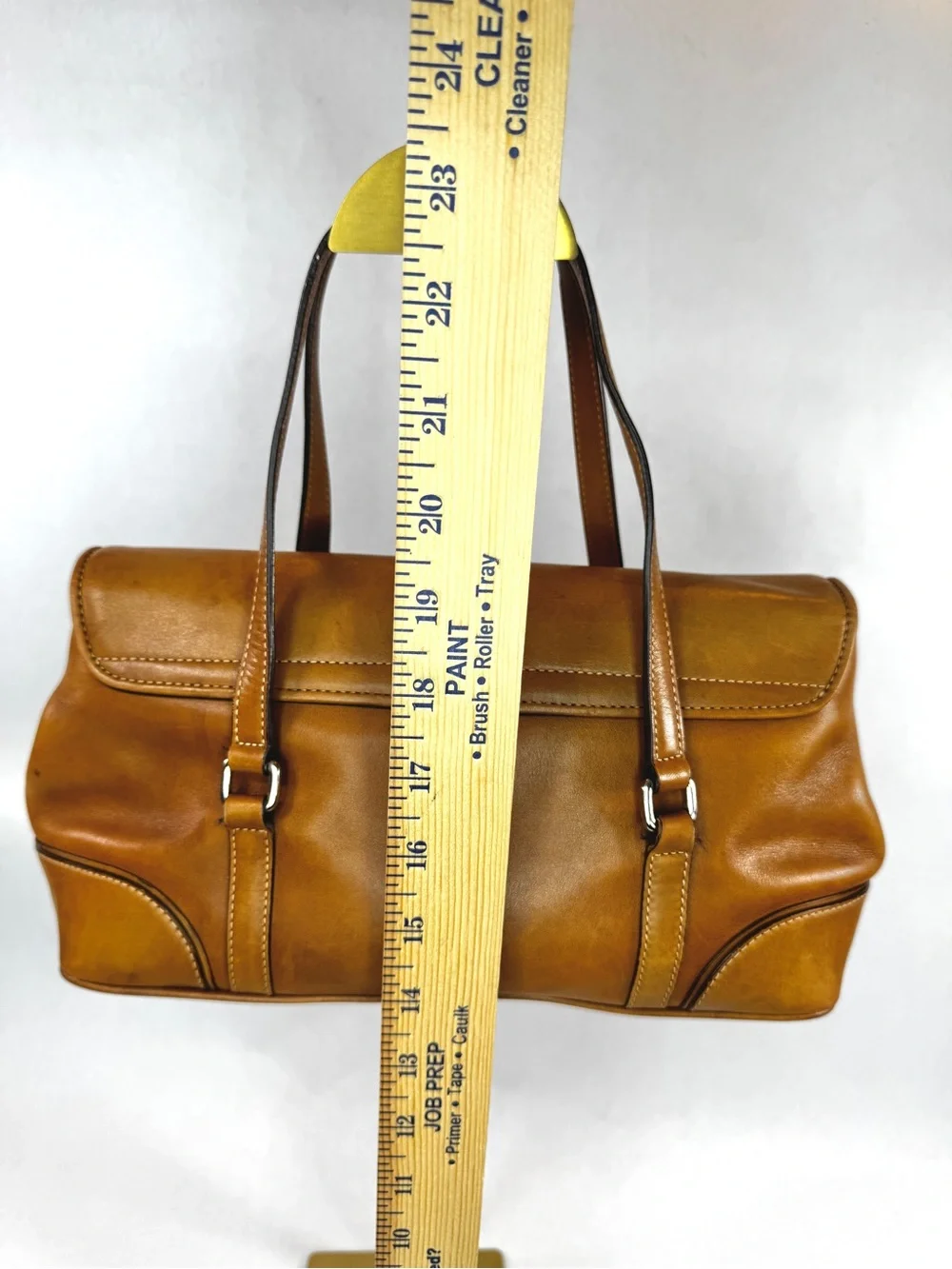 Vintage Coach Hamptons Flap Satchel 9267 British Tan Leather Shoulder Bag